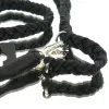 Nobby® Hunde Führleine Geflochten S-M Schwarz 200 cm - Nylon