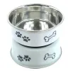 Nobby® Hunde Edelstahlnapf FUSION M Weiß rutschfest Ø 16 cm ca. 940 ml