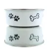 Nobby® Hunde Edelstahlnapf FUSION S Weiß rutschfest Ø 13 cm ca. 500 ml