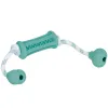 Nobby® Hunde Vollgummi Stick mit Seil DENTAL LINE zweifarbig 37 cm