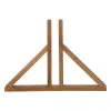 NOOR Standfuß für Flechtzäune und Paravents, Holz, 1 Stück