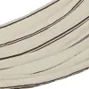 outdoor living Hängematte Wollweiß mit Lila Streifen 200 x 100 cm - Polyester-Baumwolle