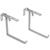 Poétic Zubehör BASIC Blumenkastenhalter Aluminiumfarben - 2er Pack