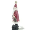 POSIWIO Weihnachtsmann mt rotem Mantel & braunem Sack 14,5 cm - Polyresin