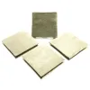 Quadratische Untersetzer Goldfarben 10 x 10 cm aus Aluminium - 4er Set