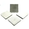 Quadratische Untersetzer Silberfarben 10 x 10 cm aus Aluminium - 4er Set