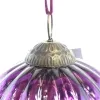 Riffelmacher Prunkvoller Weihnachtsschmuck Kugel Violett gerippt Antikstil Ø 10 cm - Glas
