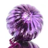 Riffelmacher Prunkvoller Weihnachtsschmuck Kugel Violett gerippt Antikstil Ø 10 cm - Glas