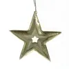 Riffelmacher Weihnachtsanhänger Stern im Stern Goldfarben Ø 10 cm - Aluminium