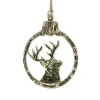 Riffelmacher Weihnachts- Reliefanhänger Goldfarben 3 Motive je 7 x 9 cm - Aluminium