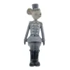 SCHEULEN Deko-Maus Kanten-Hocker Mr. Jingles grau-weiß,5x6xH16,5cm
