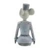 SCHEULEN Deko-Maus Kanten-Hocker Mr. Jingles grau-weiß,5x6xH16,5cm