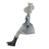 SCHEULEN Kanten-Hocker Mrs. Jingles grau-weiß ,5x6xH16,5cm