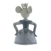 SCHEULEN Kanten-Hocker Mrs. Jingles grau-weiß ,5x6xH16,5cm