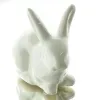 SCHEULEN Oster-Deko Hase Weiß glasiert liegend 10 cm - Keramik