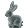 SCHEULEN Oster-Deko Hase Wuschel Grau 16 cm - Kunststoff