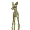 SCHEULEN Weihnachtsdeko Reh nach rechts schauend Gold & Glitter - Kunststoff