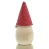 SCHEULEN Weihnachtsdeko Wichtel Natur & Rot mit Kordelmütze 16,5 cm - Holz