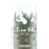 SCHEULEN Weihnachtswindlicht Hirsche Champagner mit Glitzer - Glas & Metall