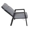 Siena Garden Loungesessel Valencia - Aluminium, Ranotex dunkelgrau