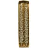 Spitzkerze in Baumform Goldfarben mit Glitter Ø 2,1 cm Höhe 25 cm - 2 Stück