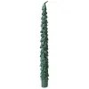 Spitzkerzen Tannenbaum Grün mit Glitter Ø 2,1 cm Höhe 25 cm - 2 Stück