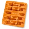 STIHL® Eiswürfelform Motorsäge Orange