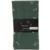 Tischläufer Grün/Natur Breite 40 cm, Länge 140 cm - Polyester & Baumwolle