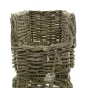 VAN DER LEEDEN Aufbewahrungsbox Rattan Grau 50x20h20cm