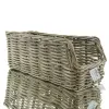 VAN DER LEEDEN Aufbewahrungsbox Rattan Grau 50x20h20cm