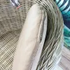 VAN DER LEEDEN Balkon & Garten Rattansessel Jakarta Grau Ø ca. 80 cm