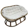 Van der Leeden Bank Mamasan Rattan Braun 180 cm x 110 cm