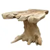 VAN DER LEEDEN Couchtisch Baumwurzel Teak Braun Ø 85 Höhe 50 cm