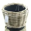 VAN DER LEEDEN DRYPOT® Rattan Pflanzkübel Grau Ø 25 cm - Sylter Körbe