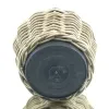 VAN DER LEEDEN DRYPOT® Rattan Pflanzkübel Grau Ø 25 cm - Sylter Körbe