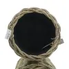 VAN DER LEEDEN DRYPOT® Rattan Pflanzkübel Grau Ø 32 cm - Sylter Körbe