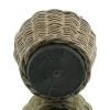 VAN DER LEEDEN DRYPOT® Rattan Pflanzkübel Grau Ø 32 cm - Sylter Körbe