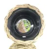 VAN DER LEEDEN DRYPOT® Rattan Pflanzkübel Grau Ø 59 cm - Sylter Körbe
