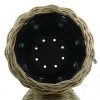 VAN DER LEEDEN DRYPOT® Rattan Pflanzkübel Grau Ø 83 cm - Sylter Körbe
