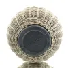 VAN DER LEEDEN DRYPOT® Rattan Tina Pflanzkübel Grau Ø 55 cm - Sylter Körbe