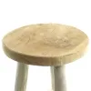 VAN DER LEEDEN Hocker Natur unbehandelt Ø 29 cm Höhe 45 cm - Teakholz massiv