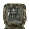 VAN DER LEEDEN Rattan Pflanzkorb mit Griffen & Folienauskleidung 20 x 20 cm