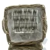 VAN DER LEEDEN Rattan Pflanzkorb quadratisch mit Folienauskleidung 30 x 30 cm
