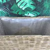 VAN DER LEEDEN Raumtrenner Rattan XL groß 100 x 45 x 82 cm
