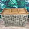 VAN DER LEEDEN Raumtrenner Rattan XL groß 100 x 45 x 82 cm