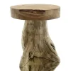 VAN DER LEEDEN Schemel Teak Baumwurzel D40h45cm