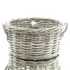VAN DER LEEDEN Sonnenschirmständer Rattan grau Ø 48 Höhe 25 cm