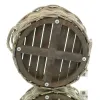 VAN DER LEEDEN Sonnenschirmständer Rattan grau Ø 48 Höhe 25 cm