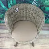 VAN DER LEEDEN Balkon & Garten Rattansessel Jakarta Grau Ø ca. 80 cm