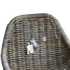 VAN DER LEEDEN Stuhl Lounge Rattan 56 cm x 60 cm Höhe 83 cm